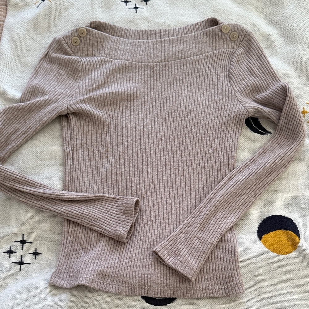 Madewell Women's Ribbed Sweater - Tan